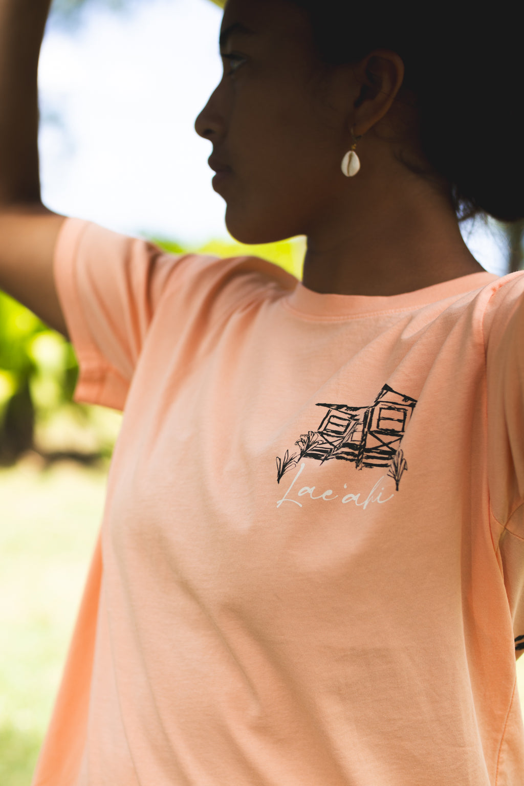 Ōpū Weuweu | Unisex Tee - peach
