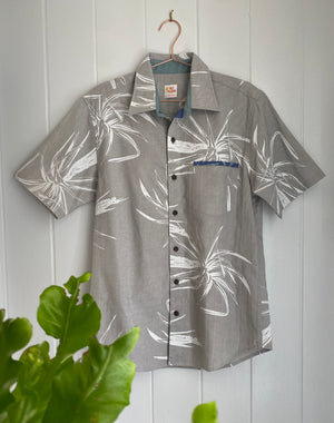 All Aloha | Button-down Aloha Shirt | Hīnano - gray