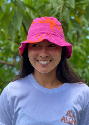 Pūniu Hat | Pua Kamakahala - pink - ALL SALES FINAL