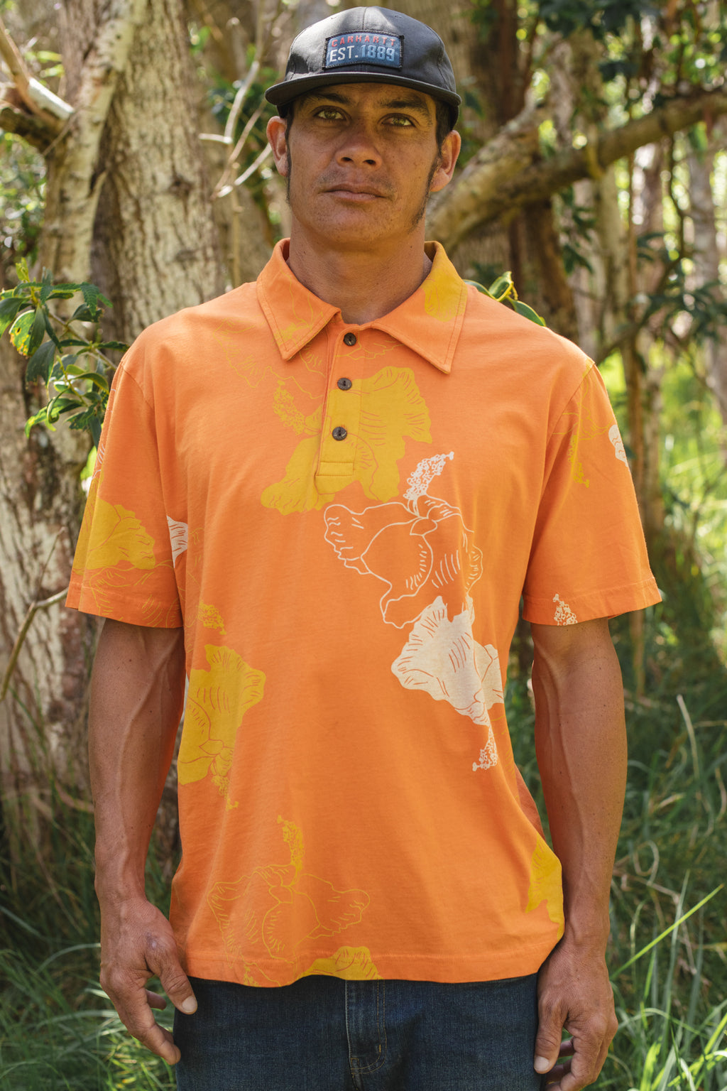 Koki'o/Hau hele 'ula | Kāne Polo - orange