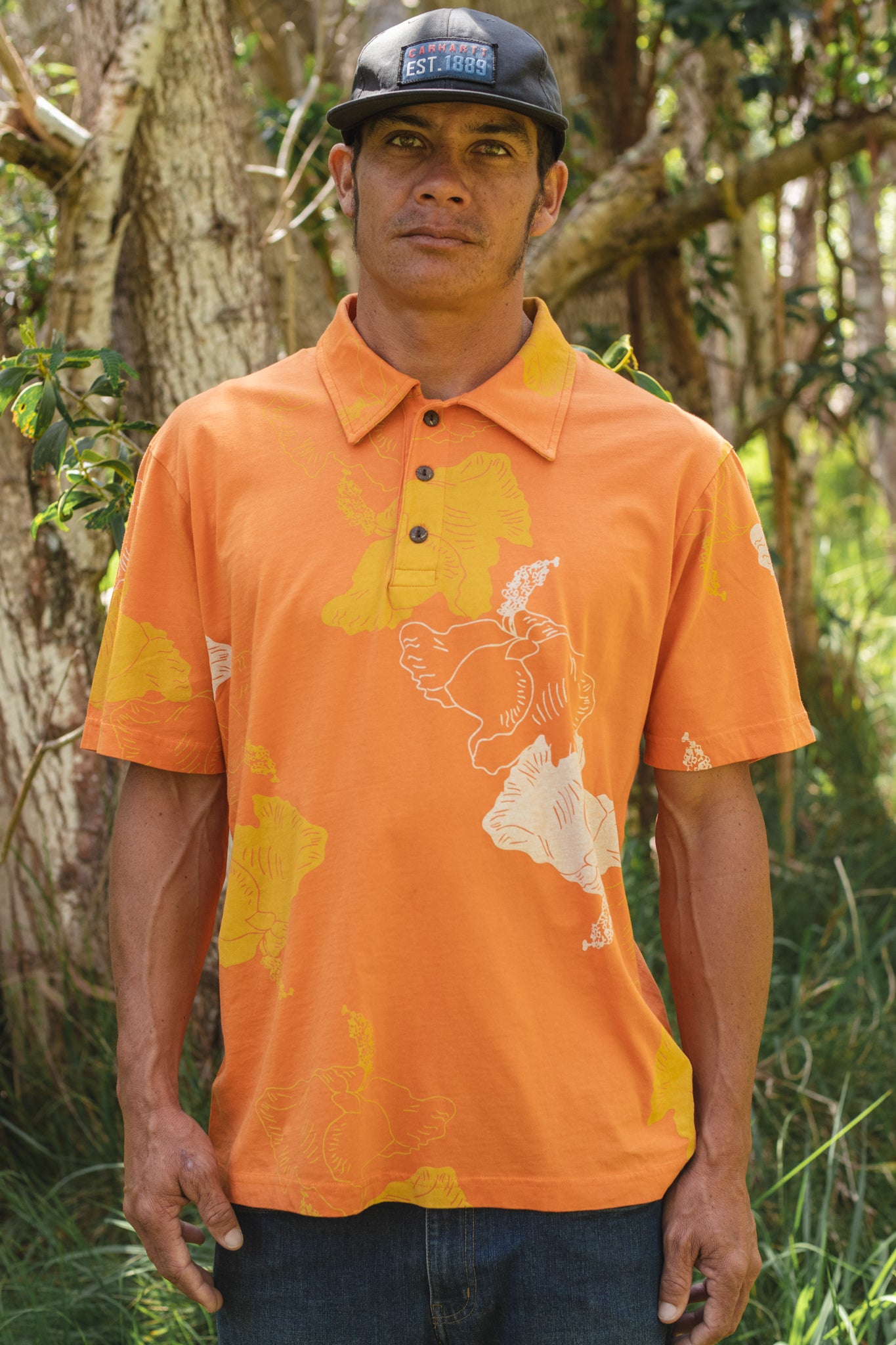 Koki'o/Hau hele 'ula | Kāne Polo - orange