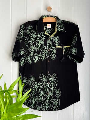 All Aloha | Button-down Aloha Shirt | Kalo - black