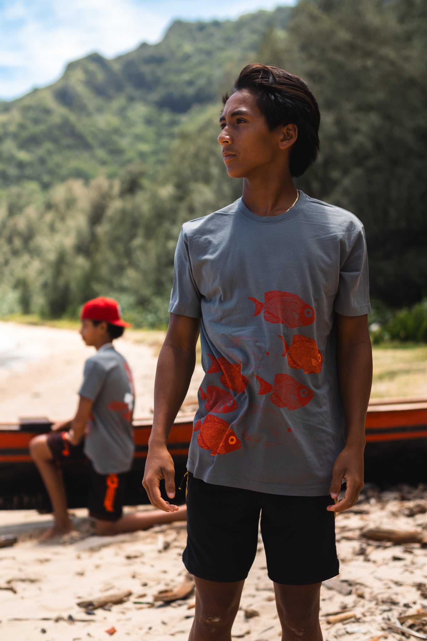 'Āweoweo | Kāne Tee - gray