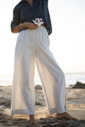 Pilialo | Wide-Leg Pants - light gray
