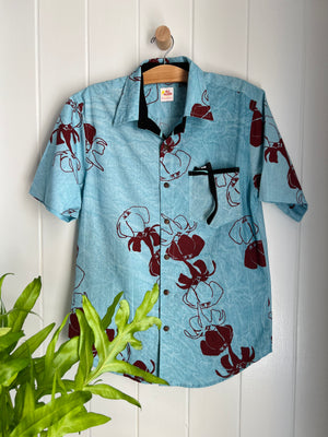 All Aloha | Button-down Aloha Shirt | Nā'ū - blue
