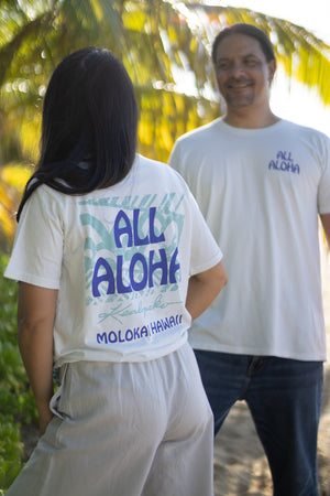 All Aloha | Unisex Tee - He Ho'oheno Ua - ice blue