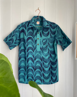 All Aloha | Pullover Aloha Shirt | Unahi - blue