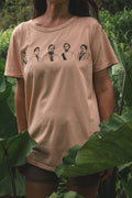 Nā Kamehameha (The Big 5) | Wahine Scoop Tee - Peach Beige