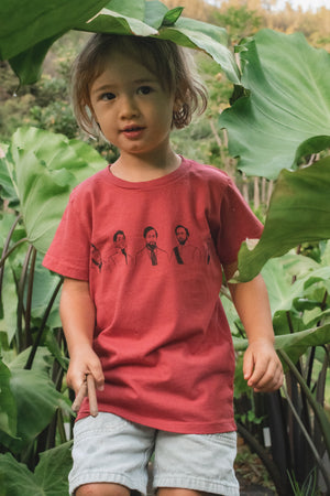 Nā Kamehameha (The Big 5) | Keiki Tee - red