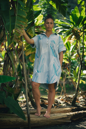 Nā Kahawai o Waipi'o | Collared Denim Dress - chambray