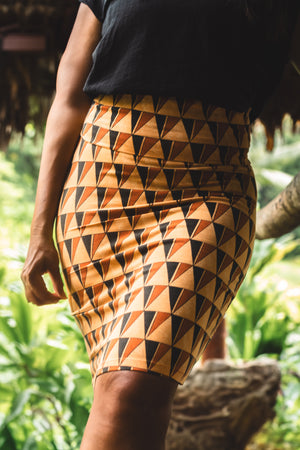Kūlua | Pencil skirt - orange