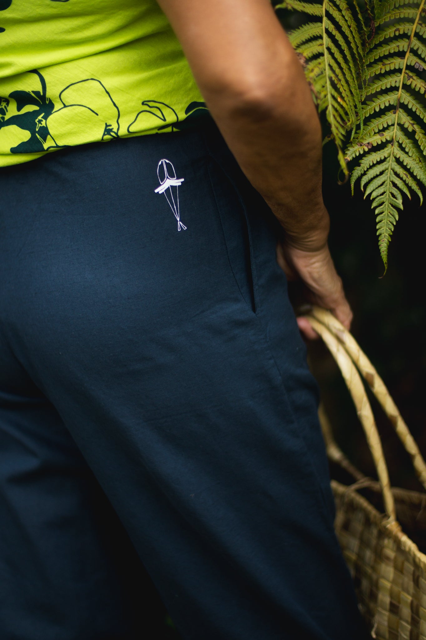 Pilialo | Wide-Leg Pants - navy