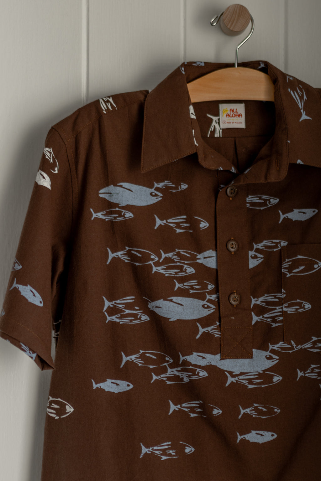 All Aloha | Pullover Aloha Shirt | Aku - brown