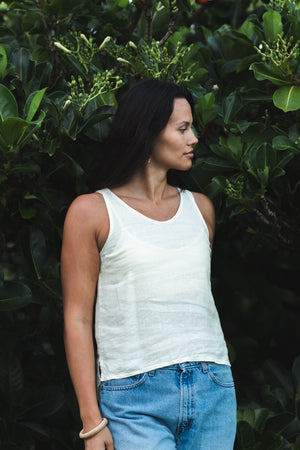 Pilialo | Linen Tank - creme