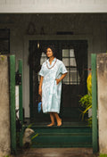 He Aloha no Tahiti | Long Shirt Dress - light blue