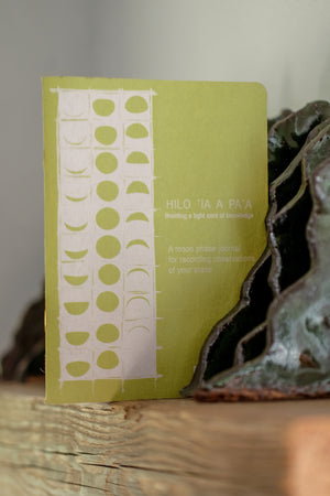 Hilo ʻIa A Paʻa | Moon Phase Journal - lime green - *ASF*