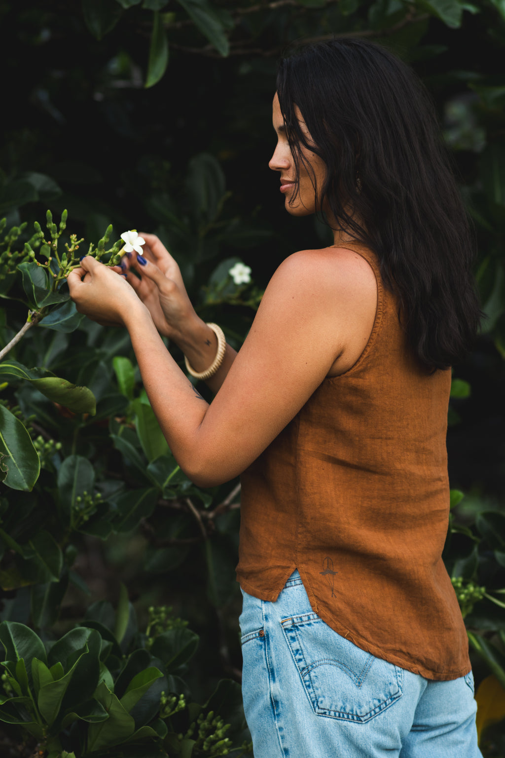 Pilialo | Linen Tank - brown