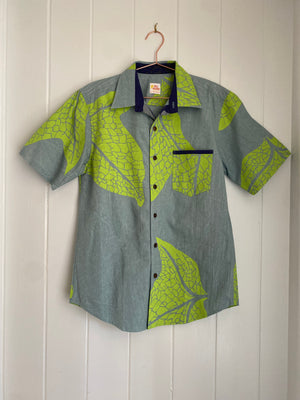 All Aloha | Button-down Aloha Shirt | Pe'ahi - blue grey