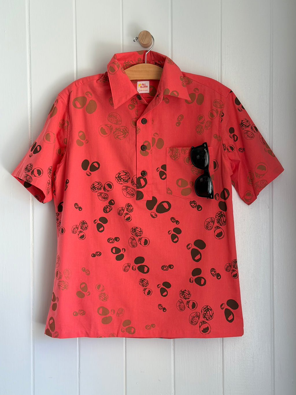 All Aloha | Pullover Aloha Shirt | Kūpeʻe - coral
