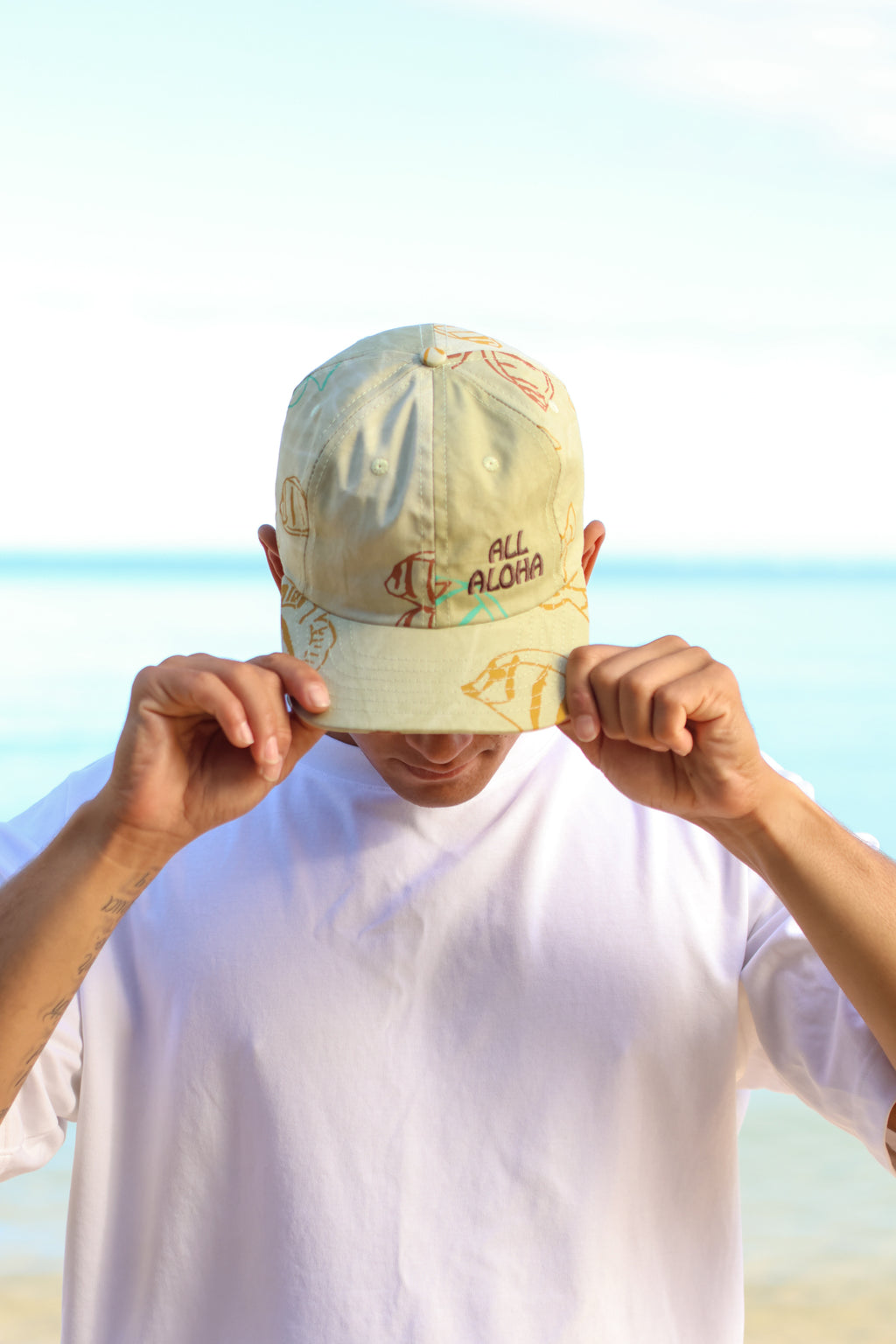 All Aloha | 6-Panel Dad Cap | Manini - pistachio - ALL SALES FINAL
