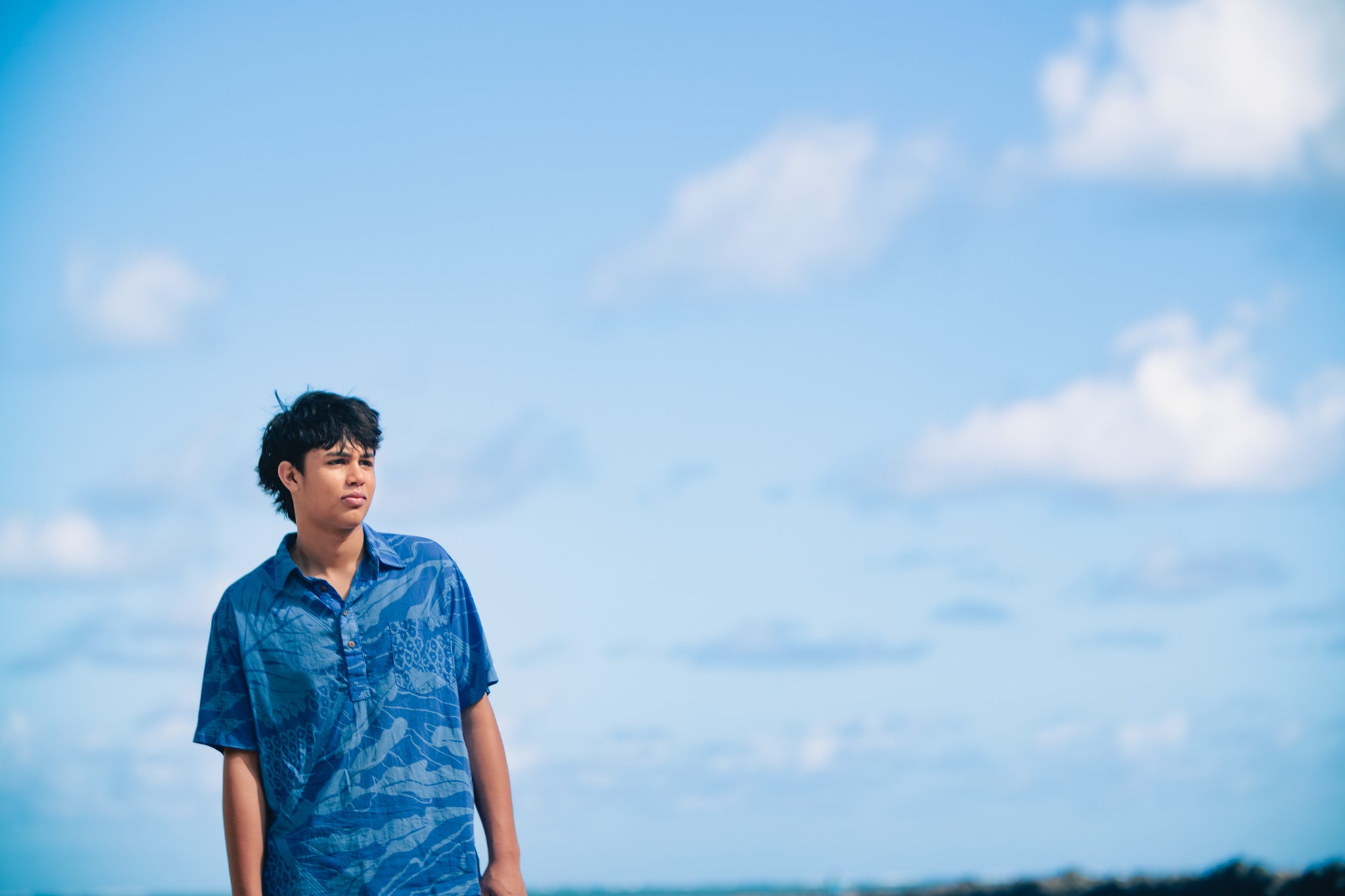 Hālanalana | Kāne Pullover - periwinkle