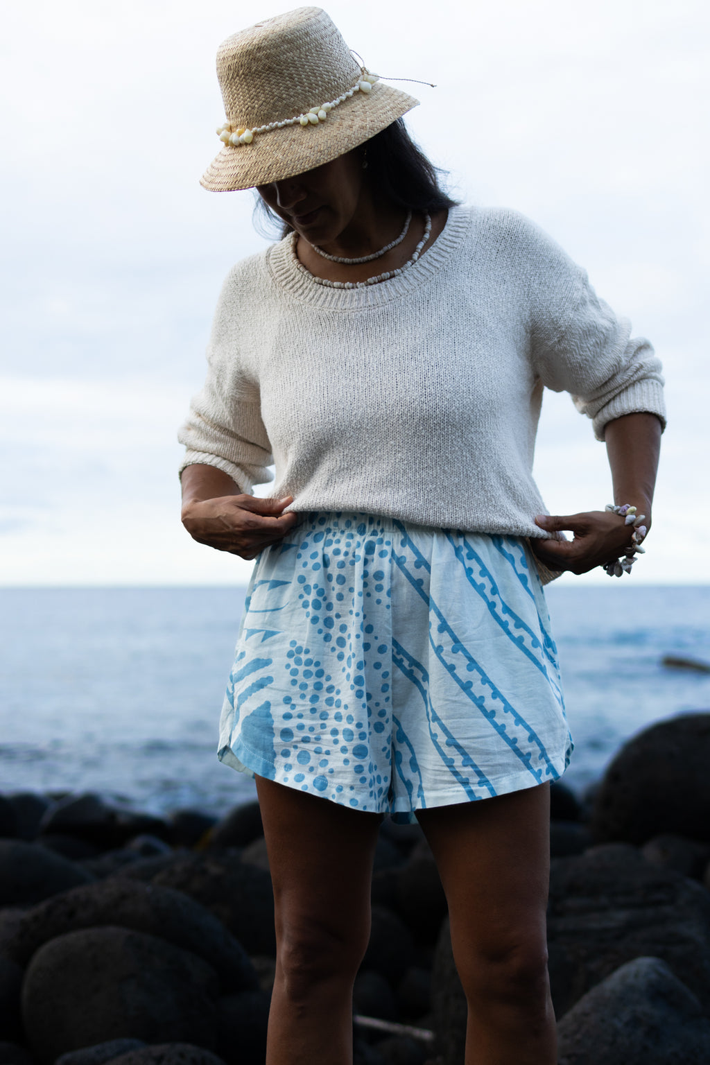 Kīkākapu | Breezy Shorts - ice blue