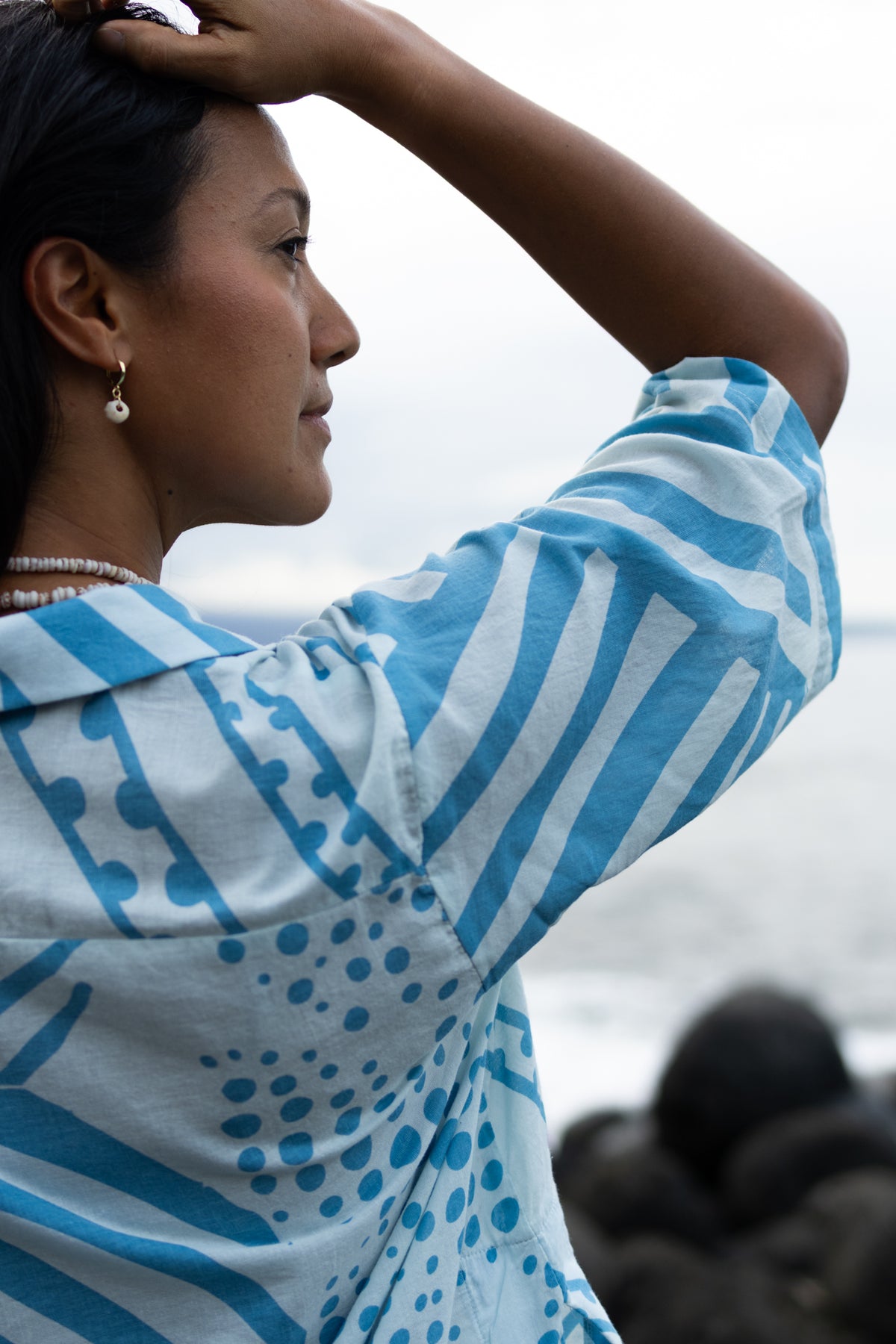 Kīkākapu | Breezy Top - ice blue