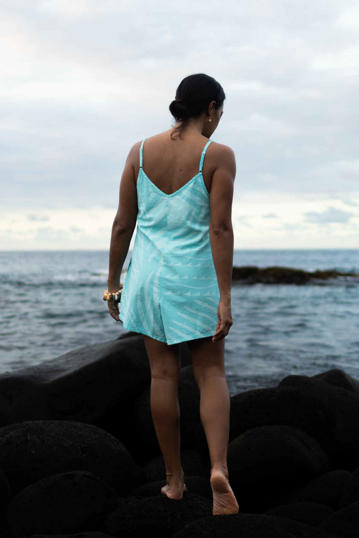 Kīkākapu | Aeʻo Romper - aqua