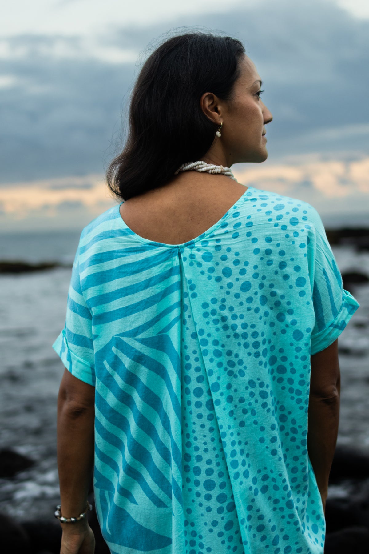 Kīkākapu | Kimono Dress - aqua
