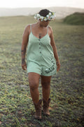 Pāʻūohiʻiaka | Aeʻo Romper - denim
