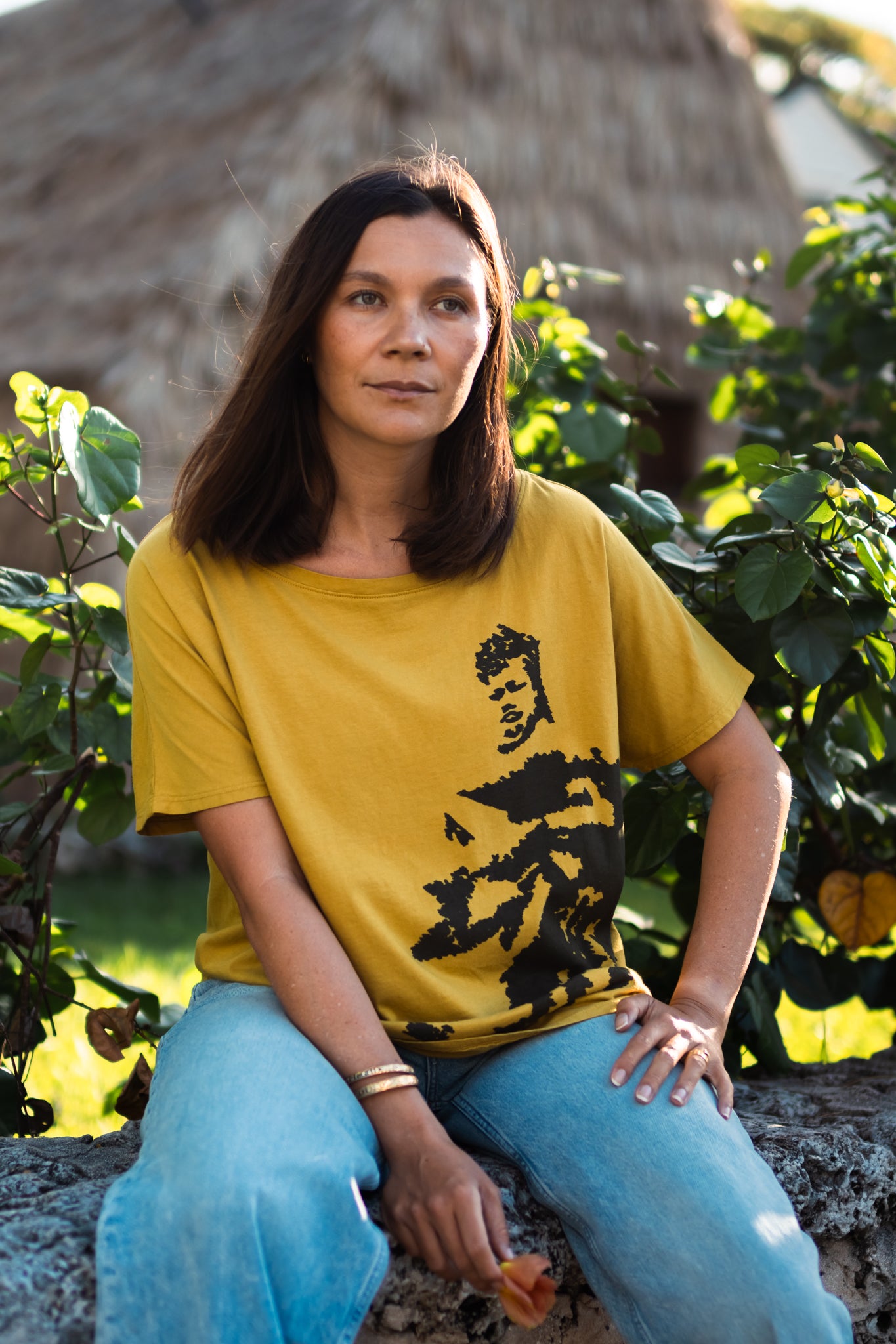 Princess Ruth Keʻelikōlani | Kimono Top - mustard