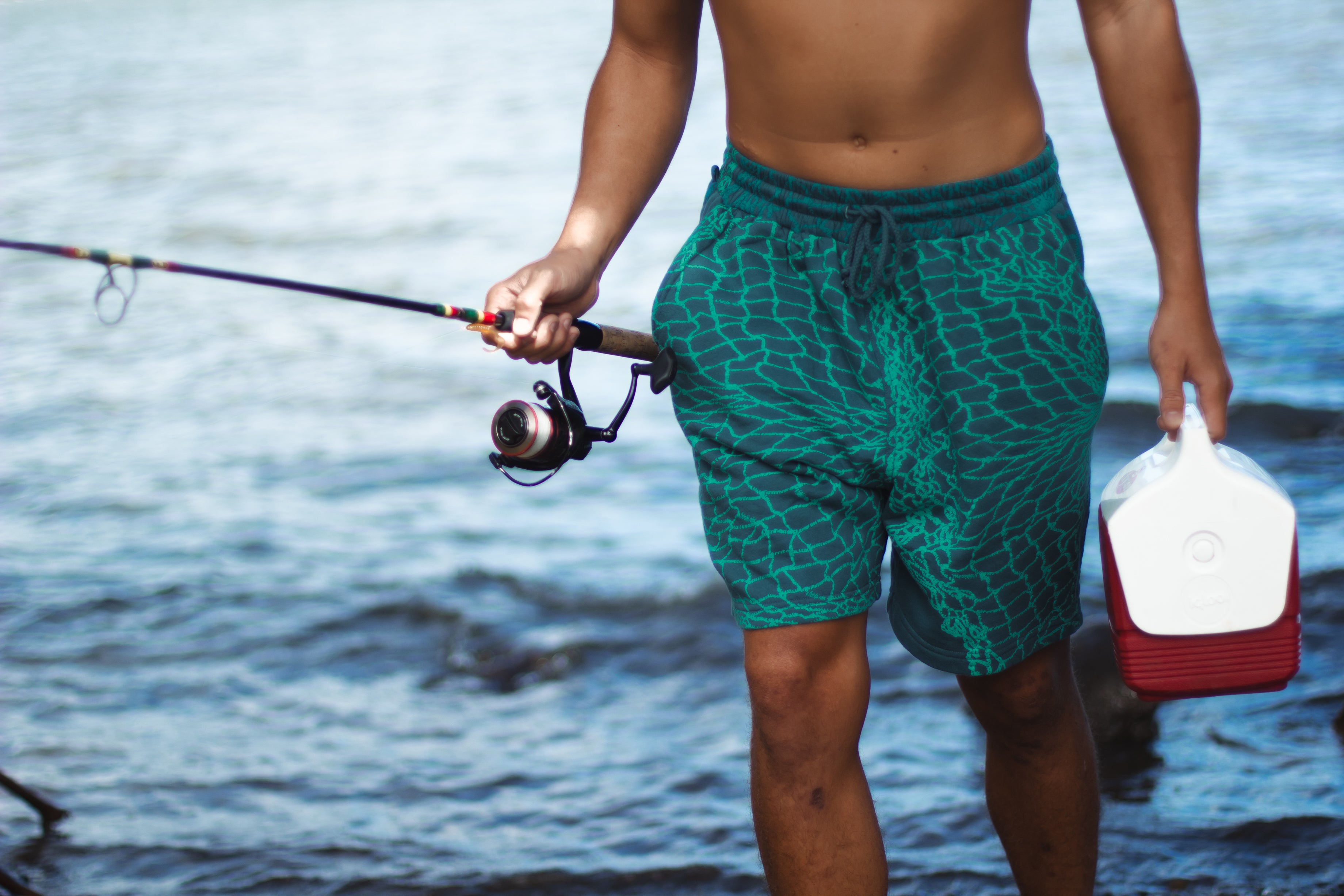 'Upena | Unisex Drawstring Shorts - teal - *ASF*