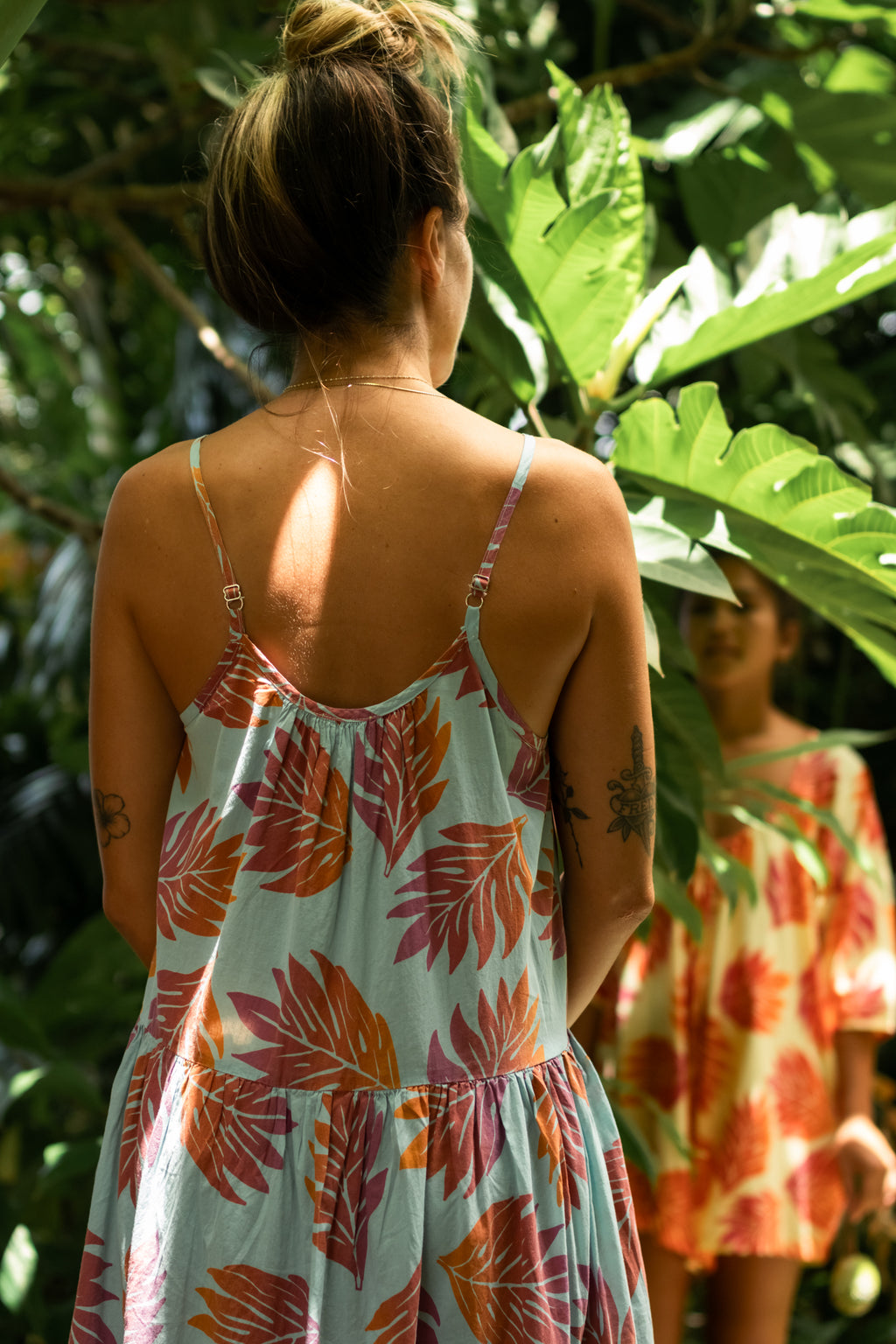 Lau ʻUlu | 3-Tier Dress - light blue