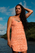 He Waʻa He Moku | Tank Dress - cantaloupe