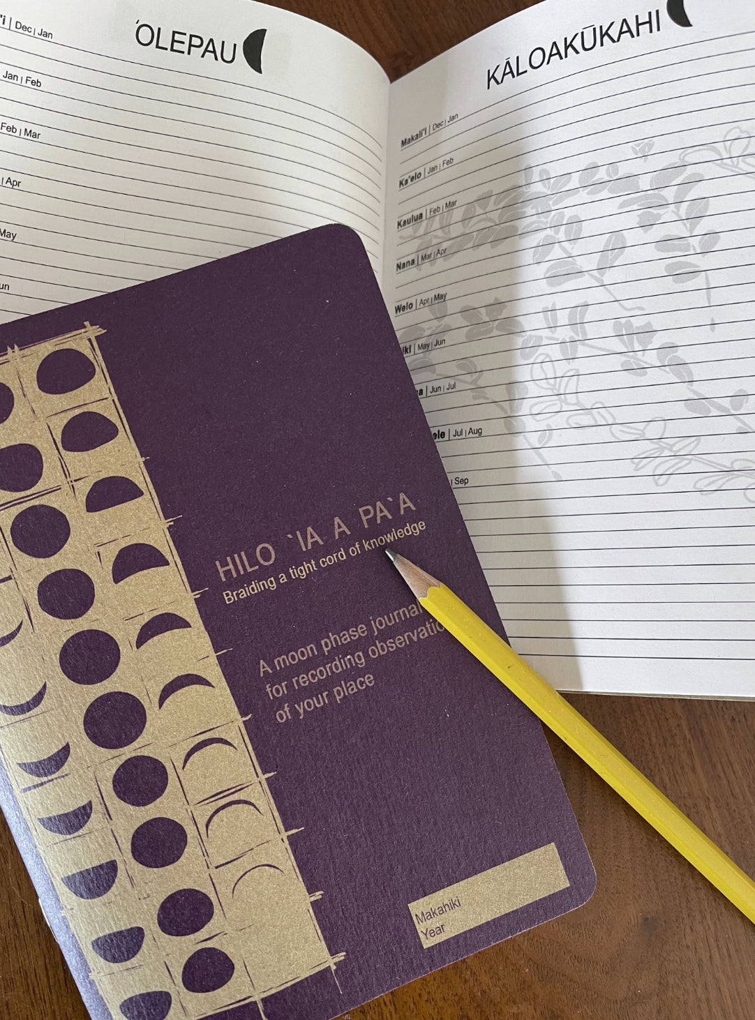 Hilo ʻIa A Paʻa | Moon Phase Journal - purple - *ASF*